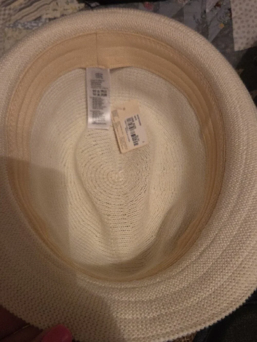 Three Straw Fedora Hats in White, Tan, and Brown - Picture 5 of 6